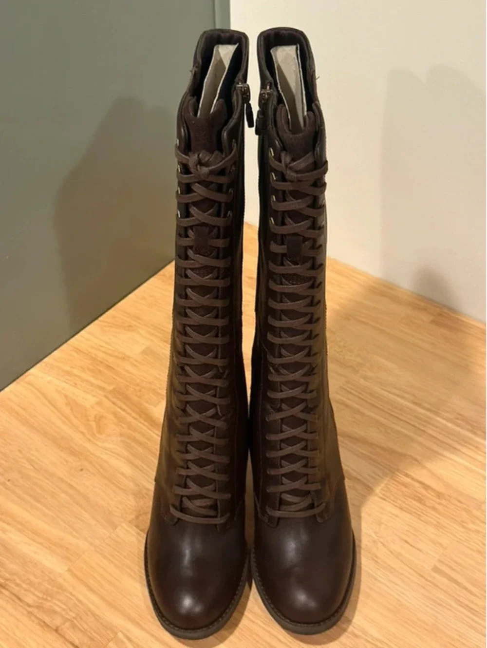 Timberland Earthkeepers Stratham Heights Boots Women 8 Brown Leather 8616A